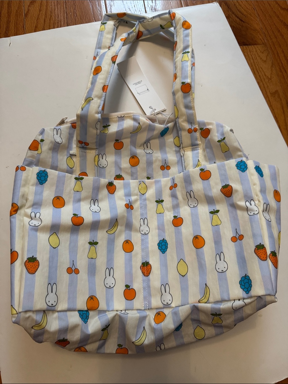 NWT Baggu Everyday Cloud Bag Picnic Stripes Miffy